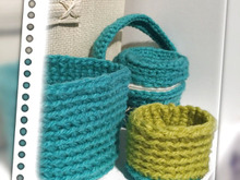 雑貨屋さん風♪かぎ針で簡単小物入れ