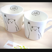 ダイソー:おしゃれで可愛いしろくまのマグカップ♡