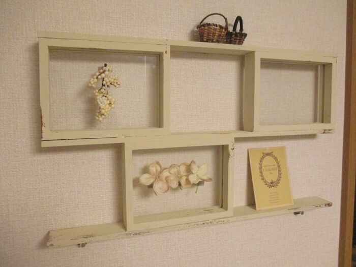 ドライフラワーをはってイメチェン!