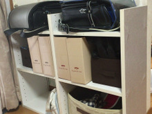 簡単☆100均グッズとニトリのカラボを用いて☆小学生のランドセル収納ラックづくり