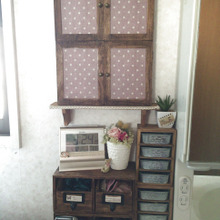 100均だけで☆ナチュラルインテリアにも☆ 使いやすい洗面所の小物収納