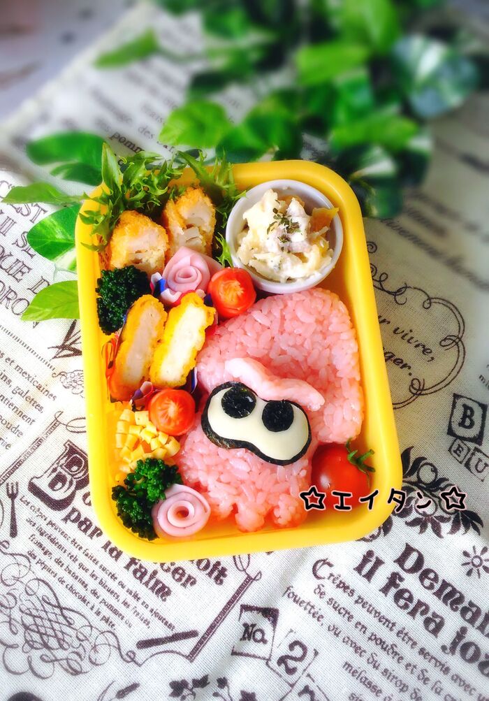 デコふりを使って♡スプラトゥーンのキャラ弁レシピ