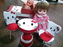 ダイソーのミニチュア椅子をメルちゃんの椅子に!part2