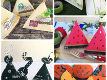 マスキングテープでハンドメイド!テトラパック5種!