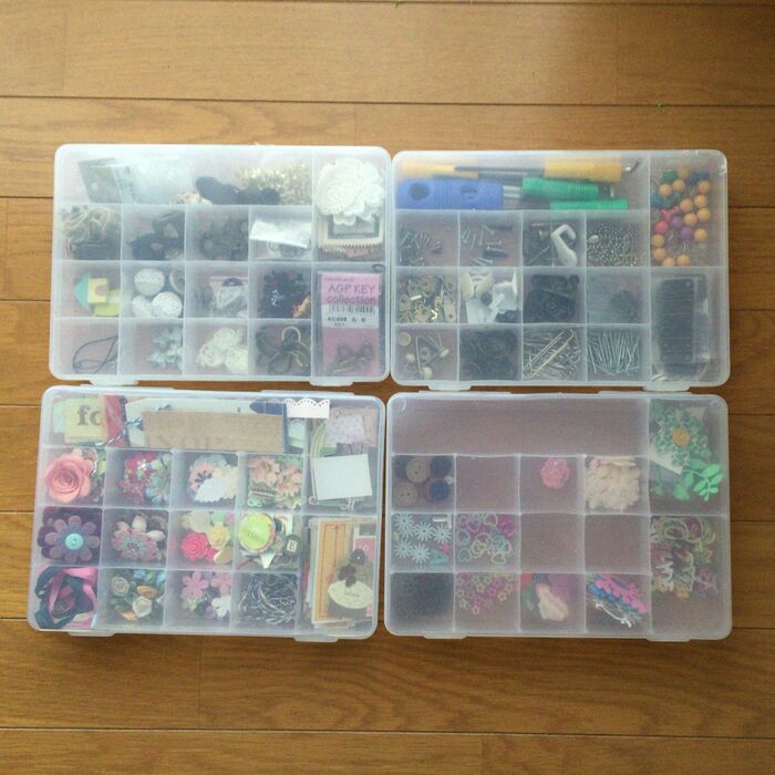 仕分け好きな方におすすめ☆100均の仕切りケースを使っての収納