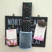 オール100均で☆おしゃれな☆リモコン収納ラック&メモ帳スタンド