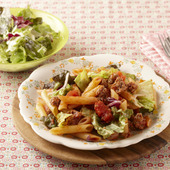 フライパン1つで簡単!野菜たっぷりボロネーゼ