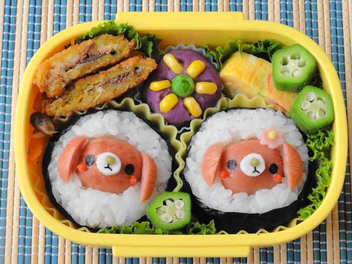 簡単!わんちゃんズ♪おにぎり弁当