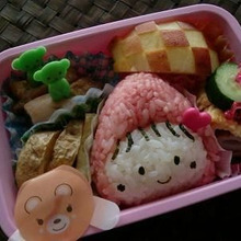 可愛い赤ずきんのデコおにぎり♪