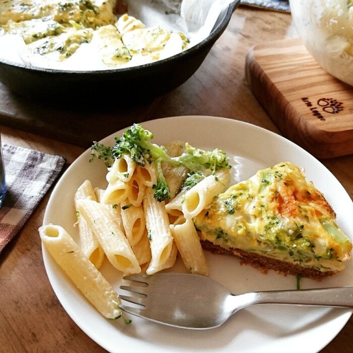 キッシュとワンプレートにすれば立派なランチに