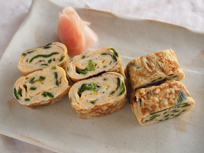 保存もOK!しらすとピーマンの卵焼き