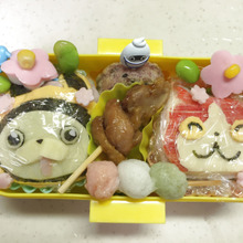 キャラ弁☆妖怪ウォッチのお花見おにぎり