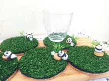 100均素材で癒しの芝生コースター!