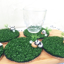 100均素材で癒しの芝生コースター!