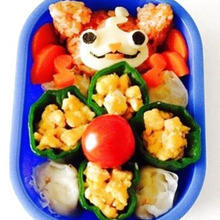キャラ弁☆ケチャップライスでジバニャンおにぎり