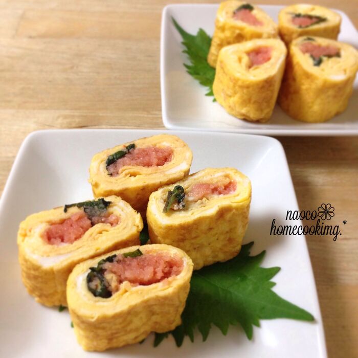 味付け不要!?クルクル簡単♪ 明太玉子焼き