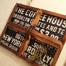 100均フレーム窓をリメイクし男前に変身