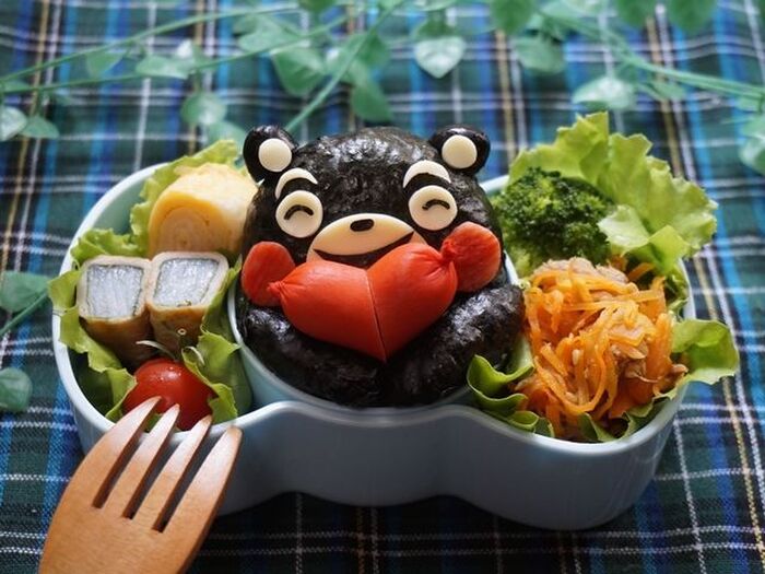熊本応援!キャラ弁☆ニコニコ笑顔のくまモン弁当