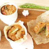 お弁当にぴったり!アスパラの豆乳カレーキッシュ