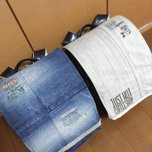 デニムパンツ&アイロン転写シールでハンドメイド②★パッチワークdeランドセルカバー