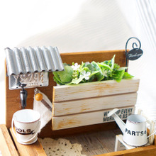 100均フェイクグリーンが主役!100均桐箱でミニチュアバルコニー!