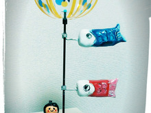 【こどもの日】セリアの風車+紙粘土。ALL100均で鯉のぼりのオブジェ!