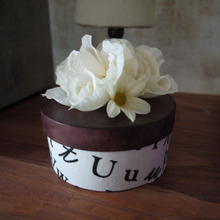 100均材料インテリア♪アンティーク風の丸い小箱を手作り★