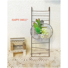 ソープディッシュと包装紙でグリーンインテリア♡