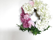 母の日におすすめ!ダイソー造花でフラワーリース