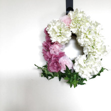 母の日におすすめ!ダイソー造花でフラワーリース