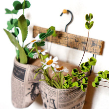 2分で出来る!タオルハンガーにスリッパで造花のポケットインテリア