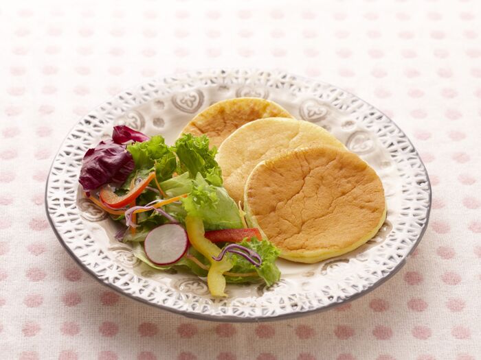 休日のブランチに♪ふわふわチーズパンケーキ