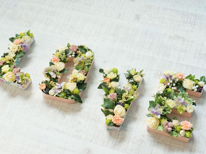 デコパッチで華やかなフラワーオブジェをつくろう!
