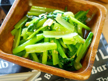 味付け不要!炒めるだけで簡単!小松菜のアンチョビ炒めのレシピ