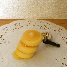 ハンドメイド!ミニチュアホットケーキのイヤホンジャック