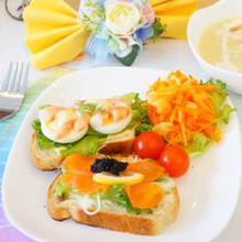 カフェ風ワンプレート盛り付けテク~誰でもできる三角盛り~