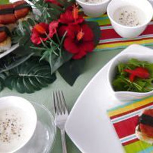 食べられる⁉美味しいテーブルフラワーアレンジ♪ハワイアン♬