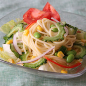 さっぱり味で夏にピッタリ!夏野菜のサラダパスタ