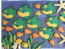 100均くまさん型でマンボウクッキー☆