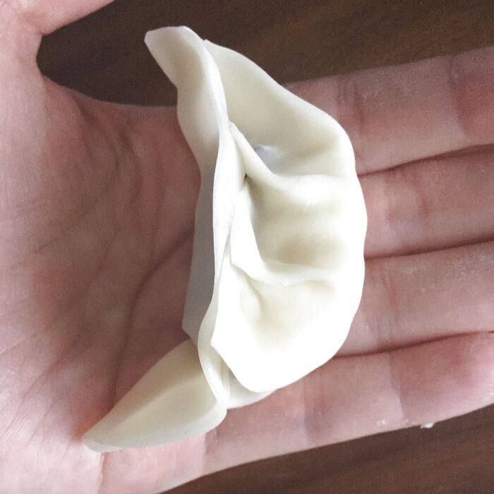 普通に包みます。