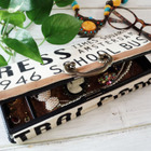 100均材料で使い古した筆箱をカフェ風アクセサリーケースに簡単リメイク！