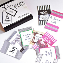 100均の名刺サイズ用紙で手作りギフトカード!!