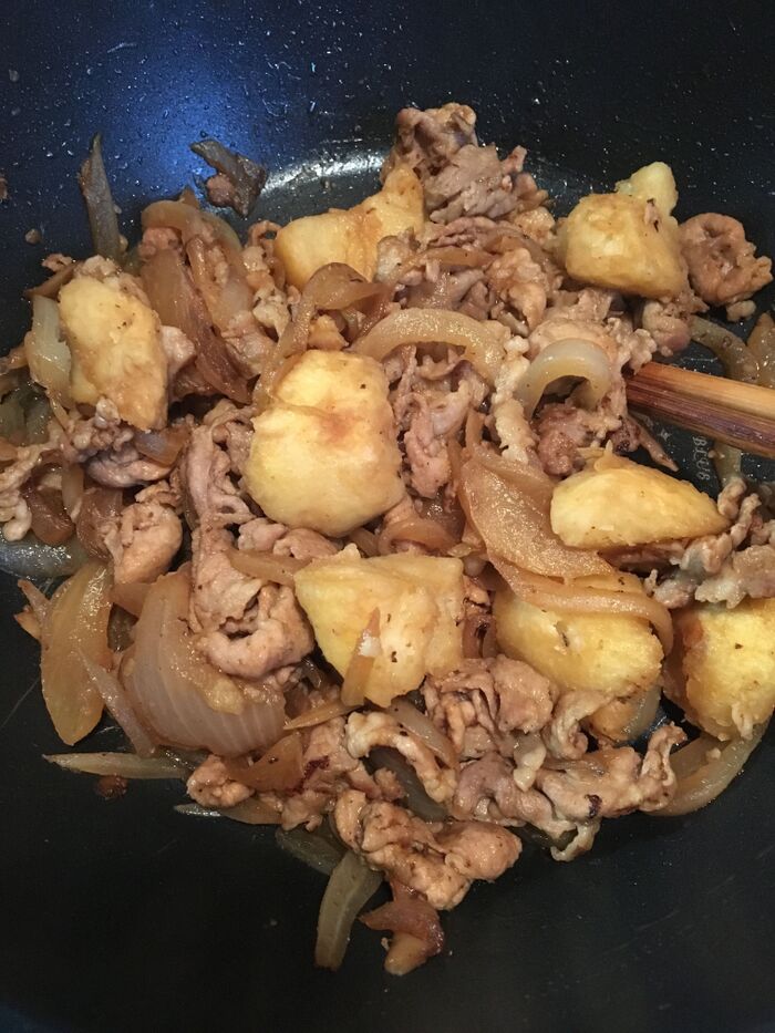 【時短】肉じゃがを作りながら、お弁当用おかずを用意!