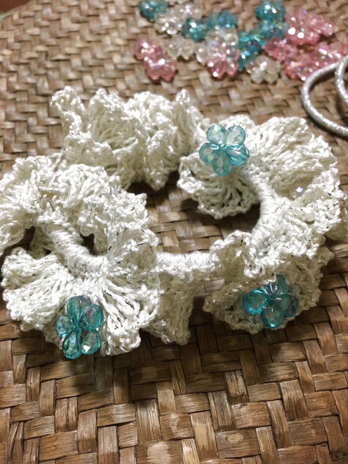 手作りで可愛い!涼しげなヘアゴム