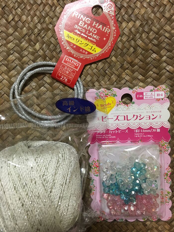 材料はダイソーで