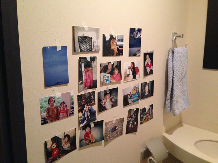 ４）重複した写真はトイレに飾る