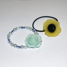 ゴムに通すだけ!簡単ヘアゴム