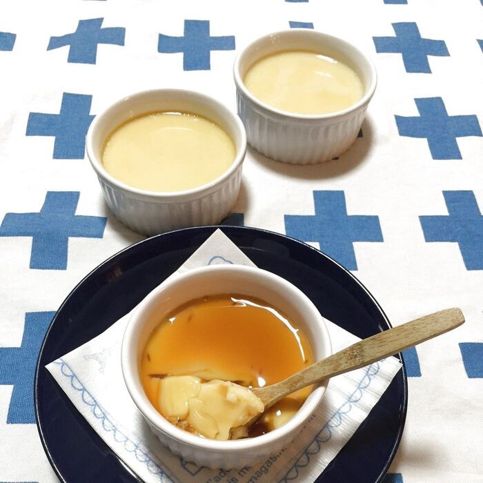 圧力鍋で簡単!豆乳プリン