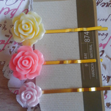 ハンドメイドでシンプルで簡単なヘアピン☆