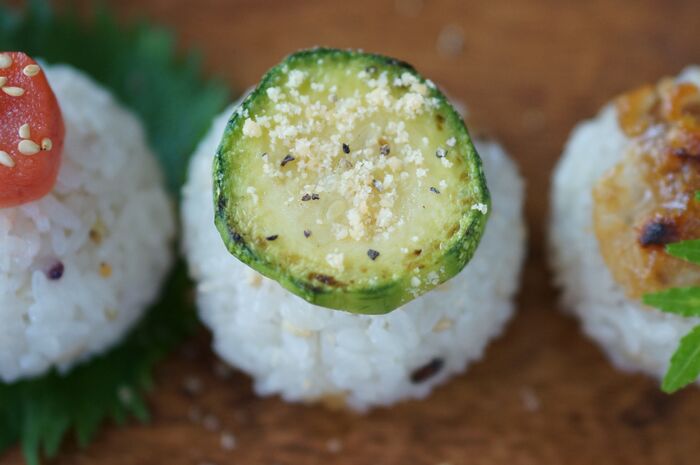 アンチョビ&ズッキーニのオリーブオイルおにぎり